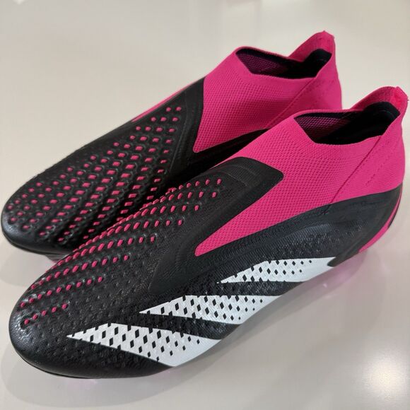 Adidas Predator Accuracy+ SG Soft Ground Soccer Cleats 'Black/Pink' GW4567 Sz 11
